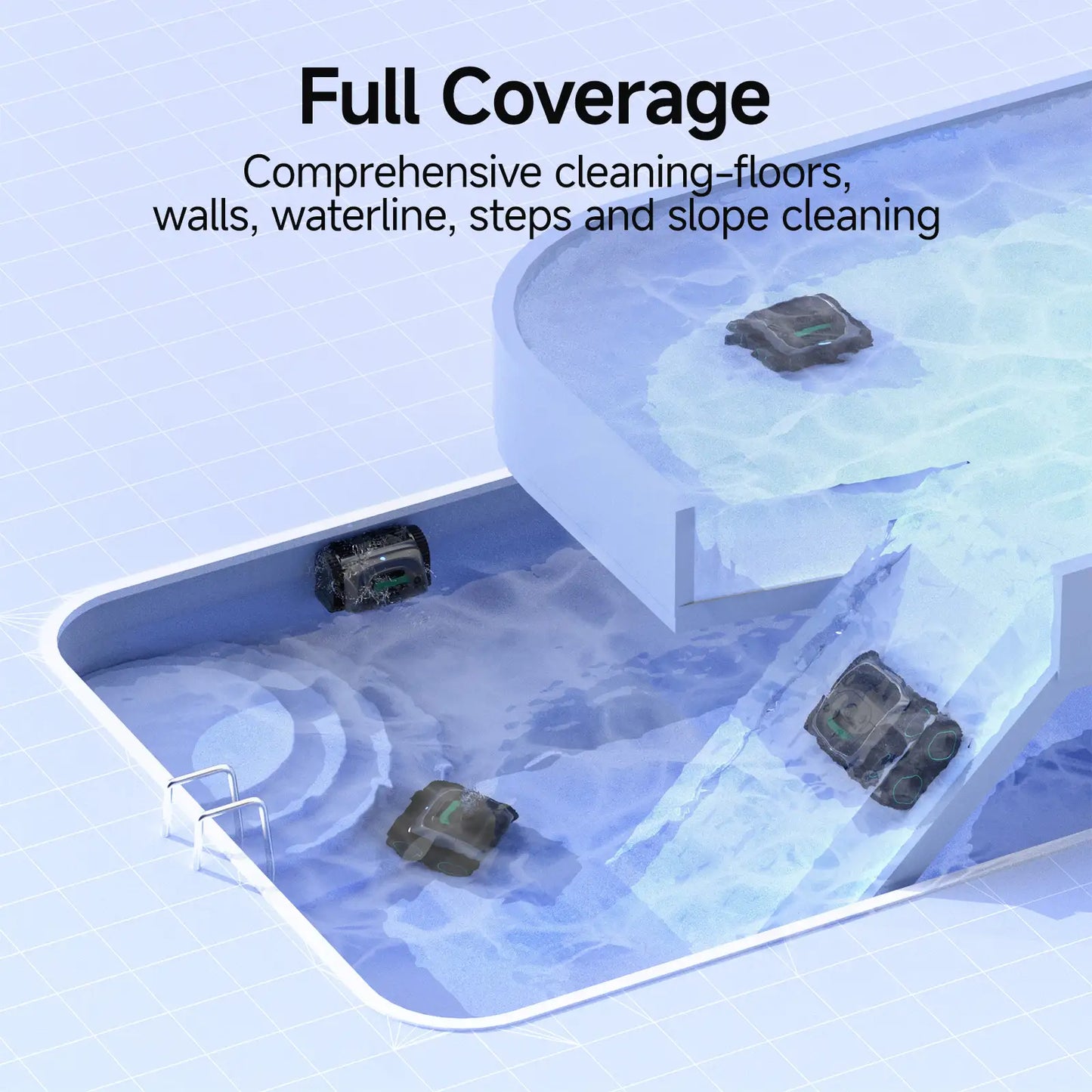 WYBOT C1 Robotic Pool Cleaner Vacuum with APP [Upgraded Design]