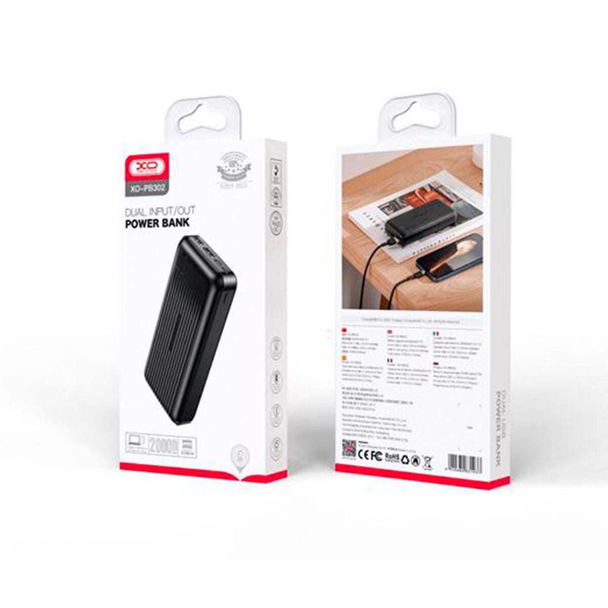 Powerbank XO Black 20000 mAh-1