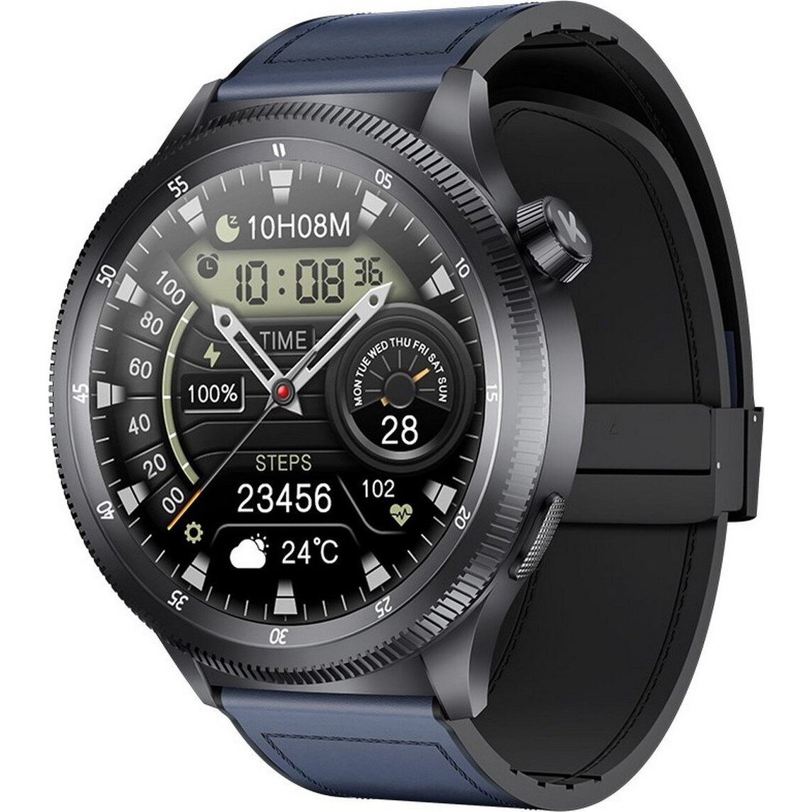 Smartwatch Kumi Gear GT3 Granatowy (KU-GT3/GY) (KU-GT3/GY)-0