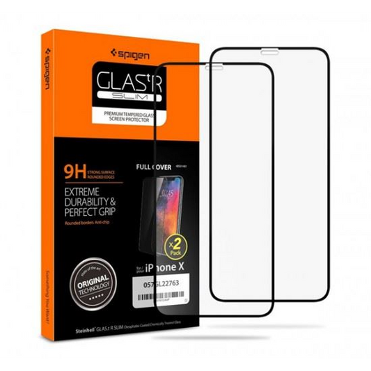 Spigen SZKŁO HARTOWANE GLASS FC 2-PACK IPHONE 11 PRO BLACK (057GL23120)-0