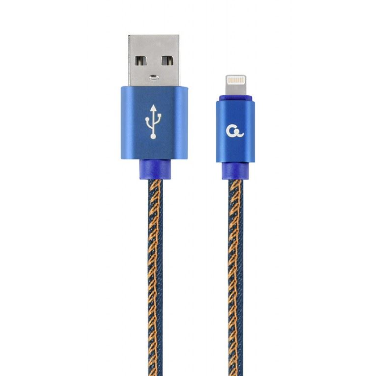Kabel USB Gembird USB-A - Lightning 2 m Niebieski (CC-USB2J-AMLM-2M-BL) (CC-USB2J-AMLM-2M-BL)-0