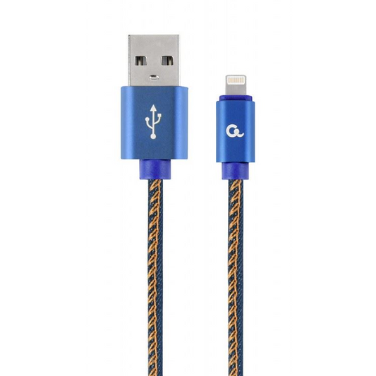 Kabel USB Gembird USB-A - Lightning 2 m Niebieski (CC-USB2J-AMLM-2M-BL) (CC-USB2J-AMLM-2M-BL)-0
