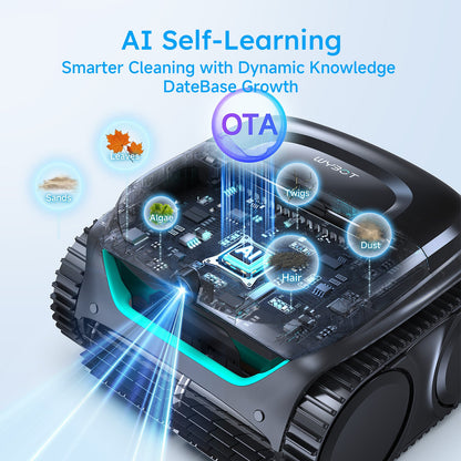 WYBOT C2 Vision Robotic Pool Cleaner Vacuum with AI Vision & Smart APP Control