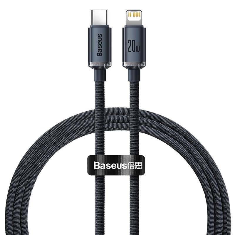 Kabel USB Baseus USB-C - Lightning 1.2 m Czarny (FD-2141-6932172602741) (CAJY000201)-0
