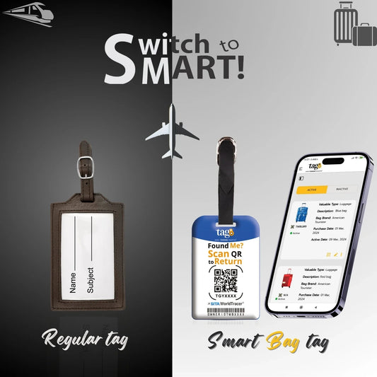 Smart Bag Security Tag - Ukraine Flag [Pack 2]